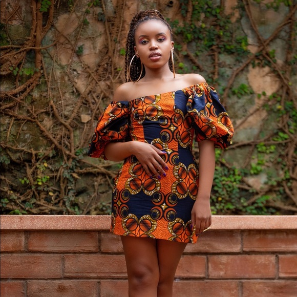 Kwera Mussiime African Print Short Dress - Picture 1 of 3